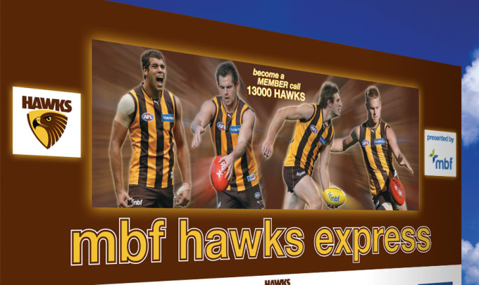 Hawthorn Hawks Merchandise Van Design