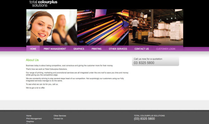 Total Colourplus Website