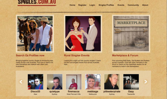 Oz Country Singles Website