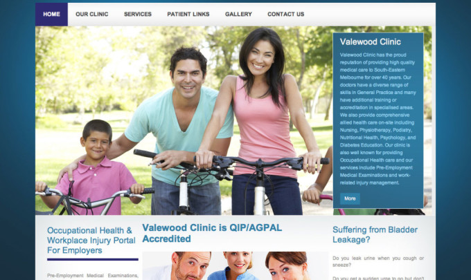 Valewood Clinic Website