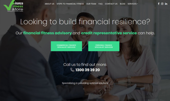 Finance Fitness Store